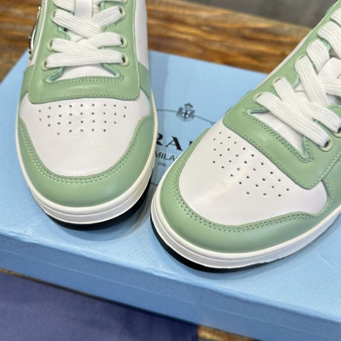 PR@DA@ DOWNTOWN LEATHER SNEAKERS   PRD088