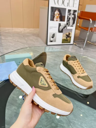 PRAX 01 DELAV SUEDE AND RE-NYLON SNEAKERS   PRD046