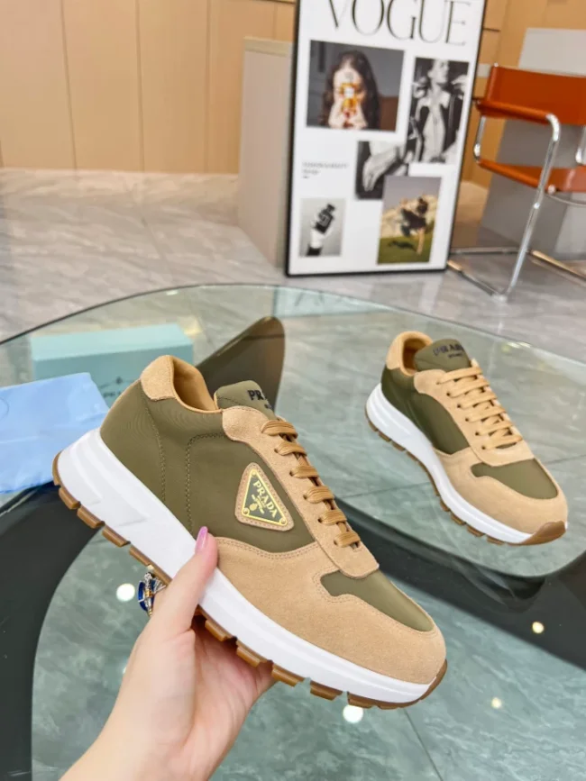 PRAX 01 DELAV SUEDE AND RE-NYLON SNEAKERS   PRD046