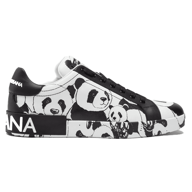DOLCE    G@BB@N@ PORTOFINO SNEAKERS IN PRINTED NAPPA CALFSKIN   DG 11