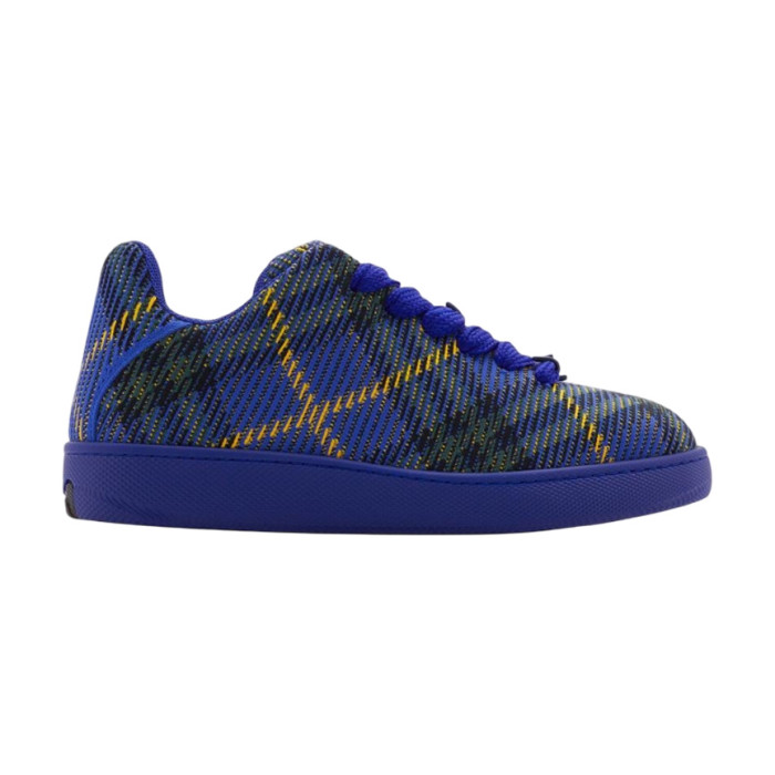 BURB5RRY CHECKED KNITTED SNEAKERS   BBR100
