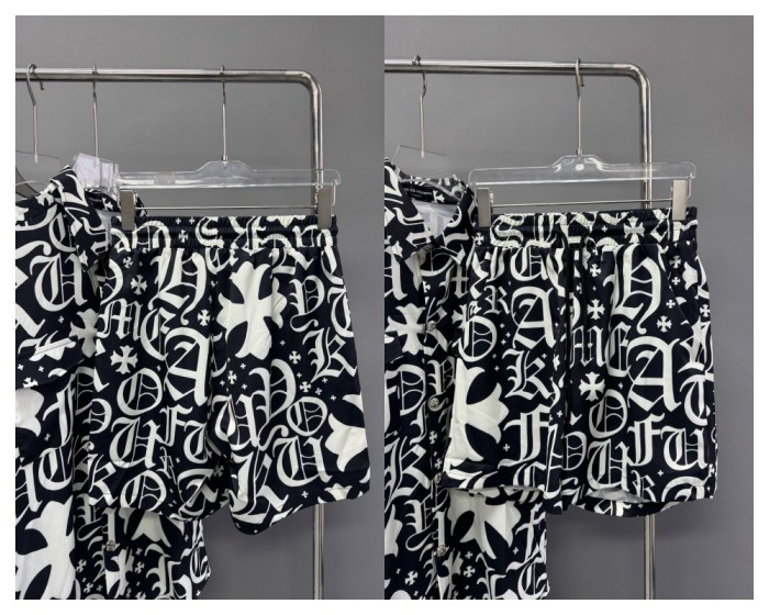 28018611 Printed Short Sleeve Shirt & Shorts Set