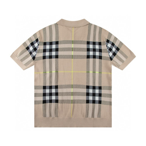 28020261 Check Knit Lapel t-shirt