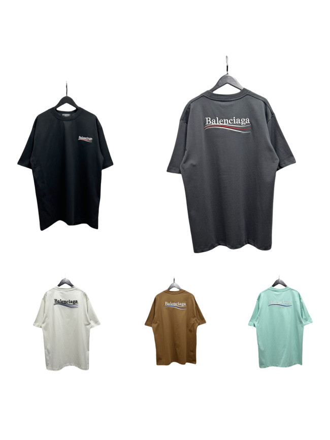 28027002 Embroidered Letter Tee 5 colors