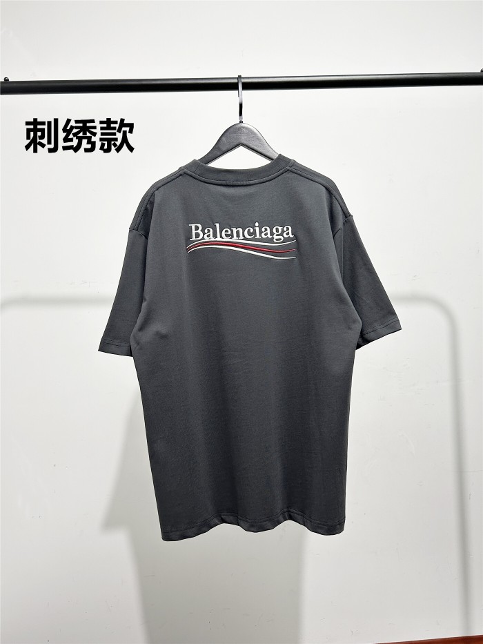 28027002 Embroidered Letter Tee 5 colors