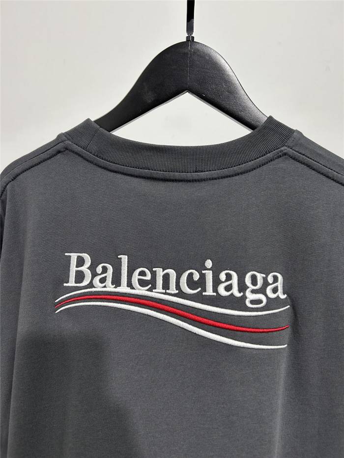 28027002 Embroidered Letter Tee 5 colors