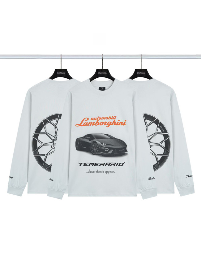 28026997 Lamborghini Print Long Sleeve T-Shirt