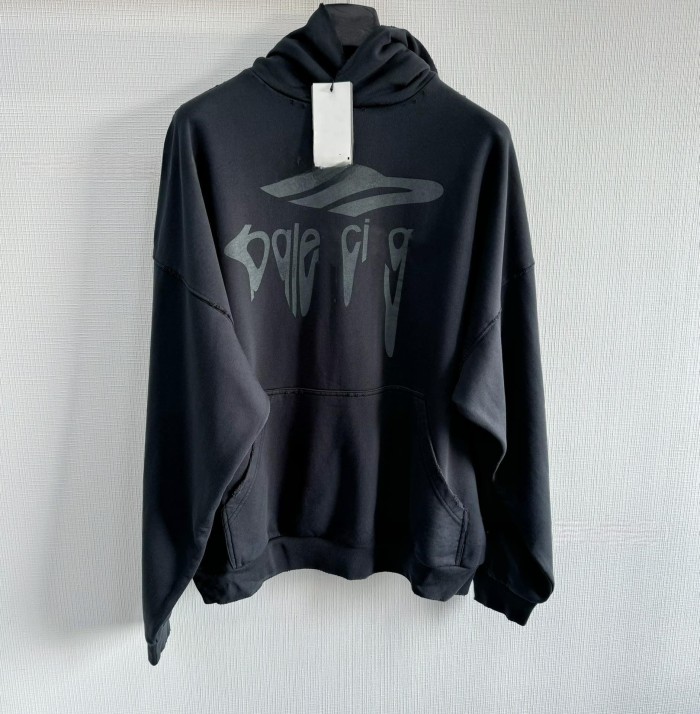 1:1 quality version 28027083 Liquified Letter Print Hoodie 2 colors