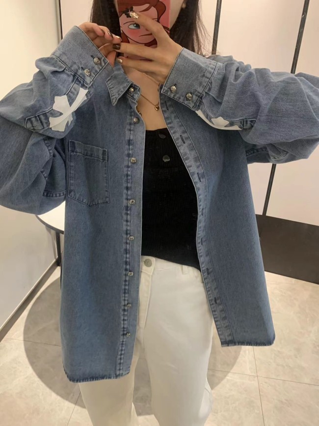 [50% Off] 1:1 quality version Washed and patched denim jacket
