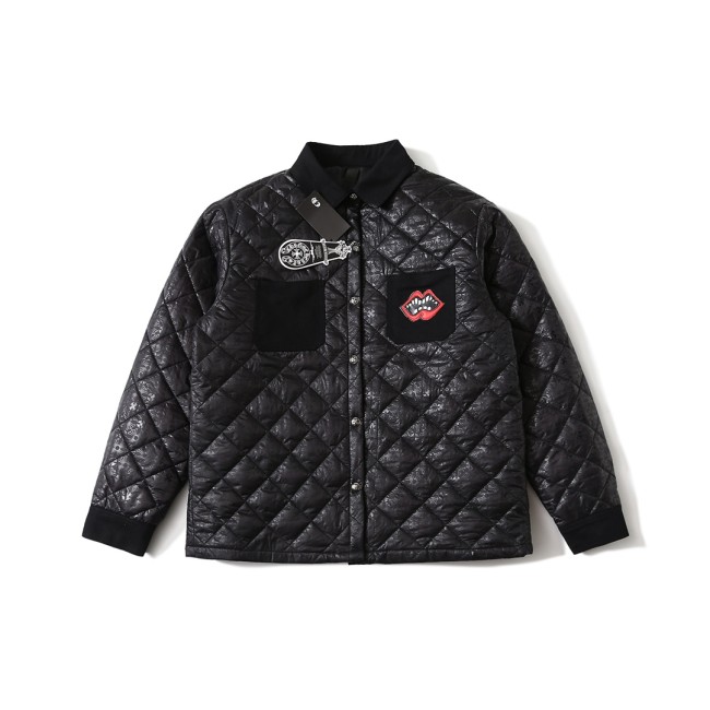 [50% Off]Red Lips Sandwich Cotton Full Print Cotton Jacket