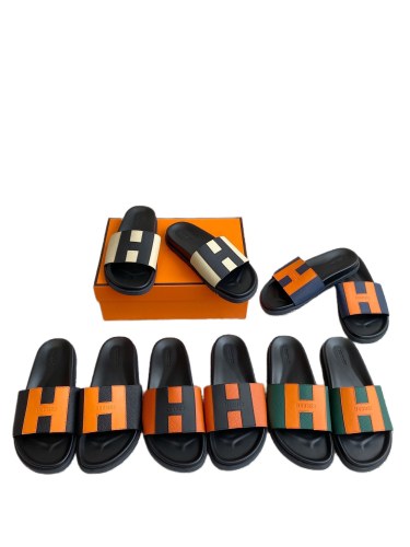 1:1 quality version 28062878 H Calfskin Slippers 5 colors