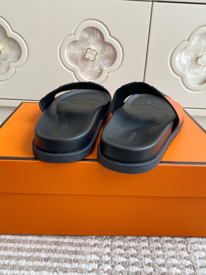 1:1 quality version 28062878 H Calfskin Slippers 5 colors