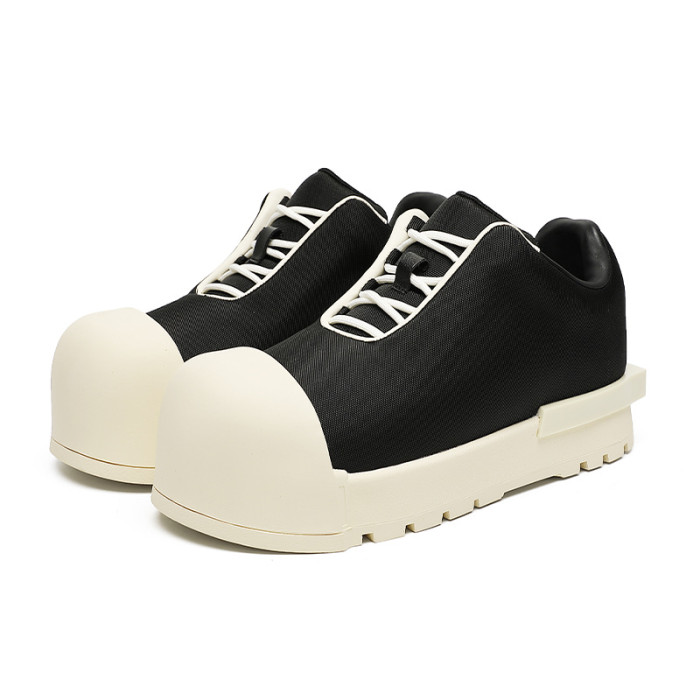 Black and White Mickey Low Top Big Head Shoes