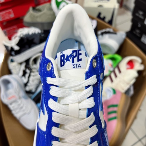 1:1 quality version Ape Logo Lightning Stars Colorblock Low Top Board Shoes 2 colors