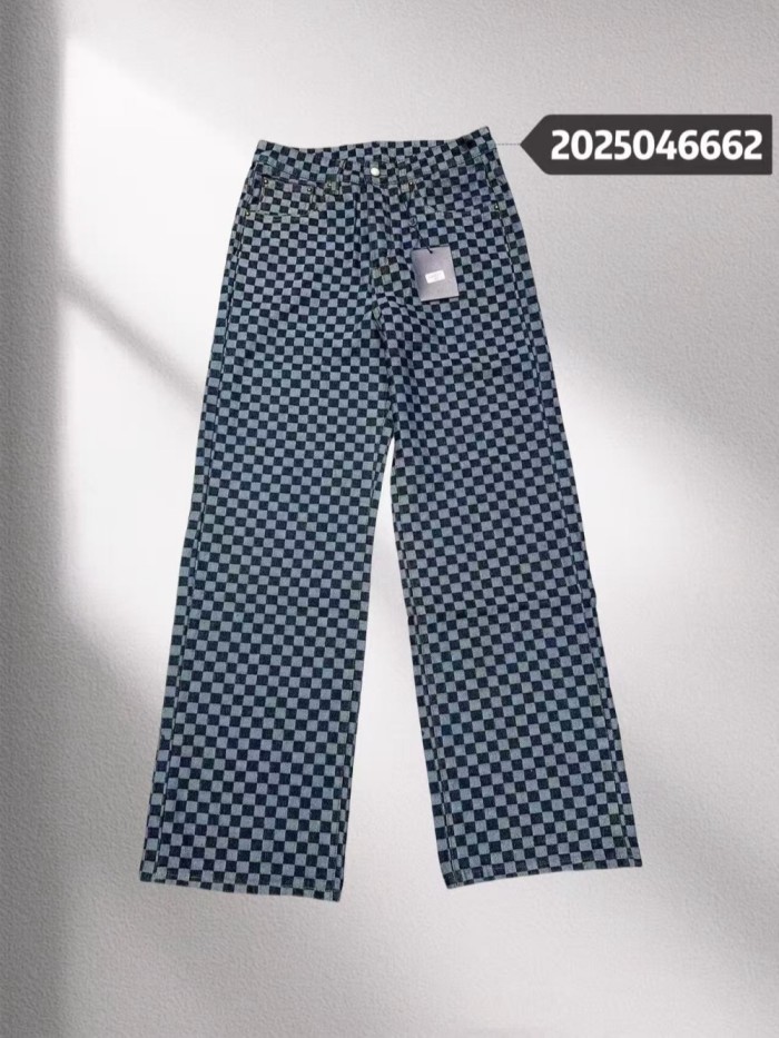 28113936 Gradient Small Check Jeans