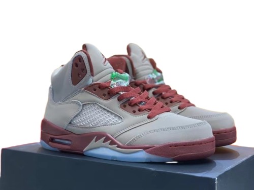 [plus-size shoes] @j5 28118291 Burgundy Gray Basketball Shoes