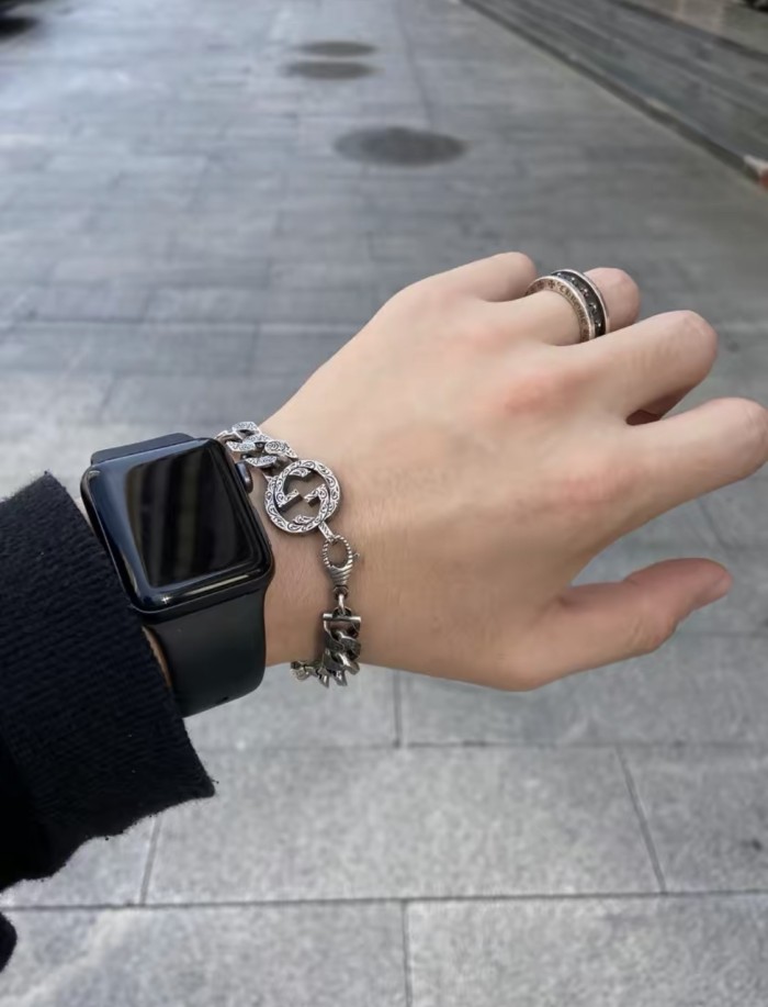 28129745 G Monogrammed Floral Bracelet