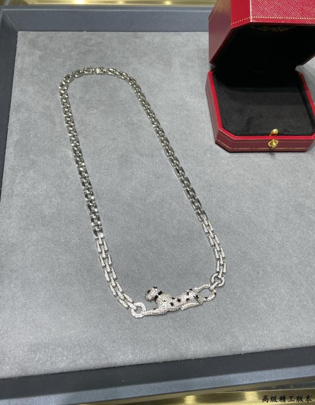 1:1 quality version C@rtier Panther necklace