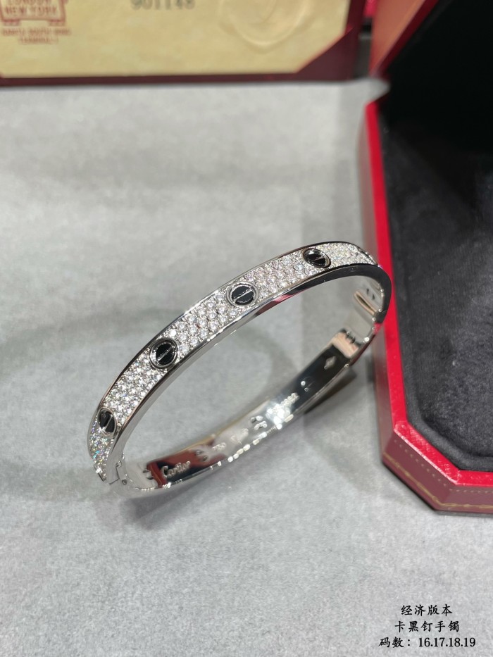 1:1 quality version Black studs full of stars bracelet