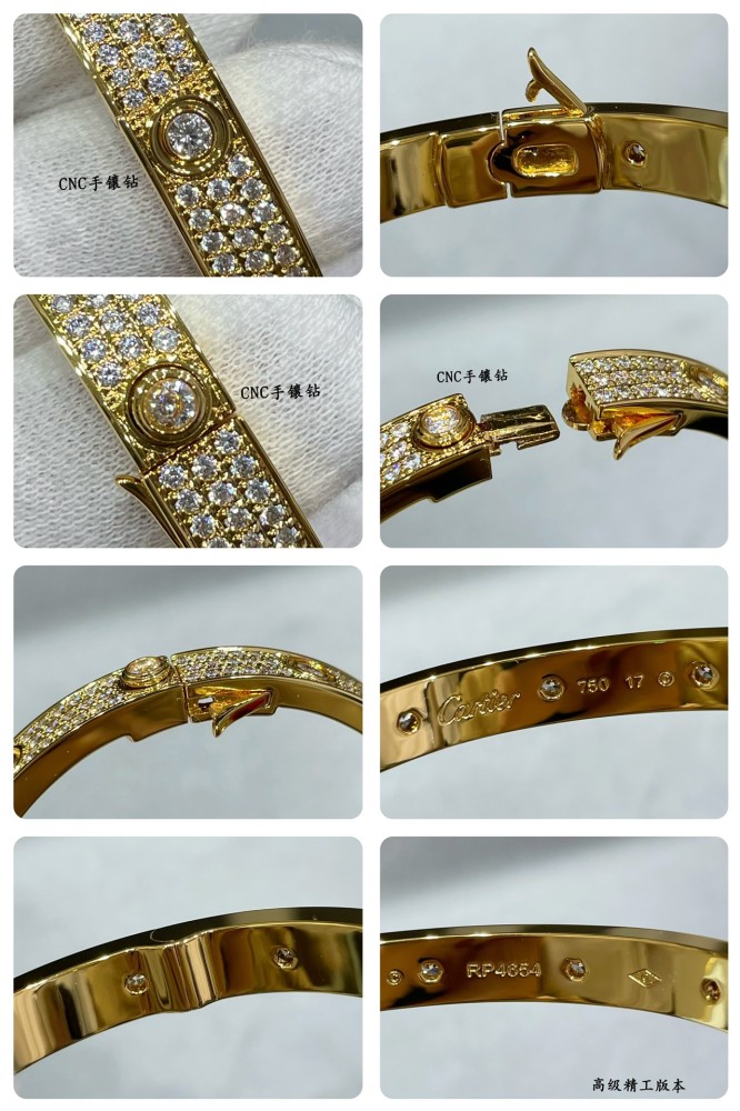 1:1 quality version CNC wide version with main drill full of stars bracelet