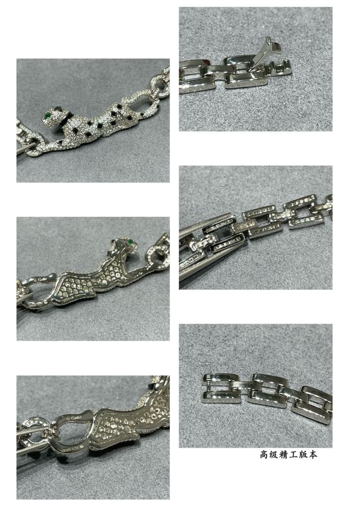 1:1 quality version C@rtier Panther necklace