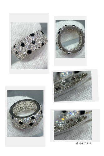 1:1 quality version C@rtier leopard spot ring