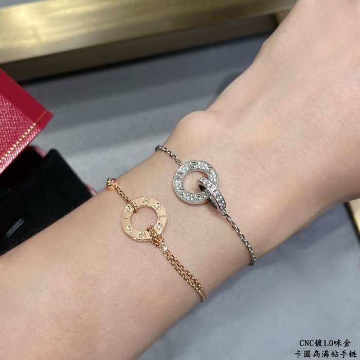 1:1 quality version CNC Double ring bracelet