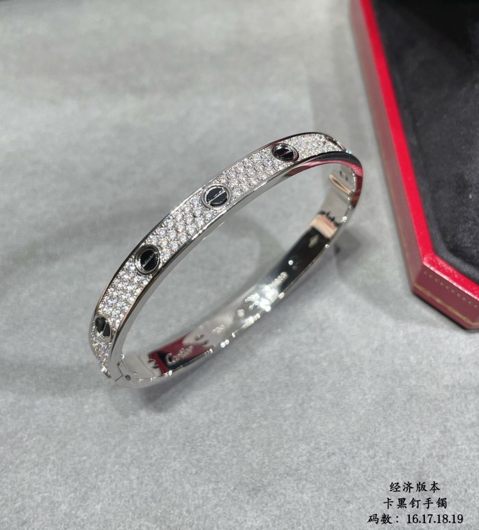 1:1 quality version Black studs full of stars bracelet