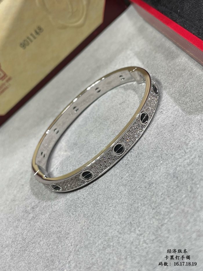 1:1 quality version Black studs full of stars bracelet