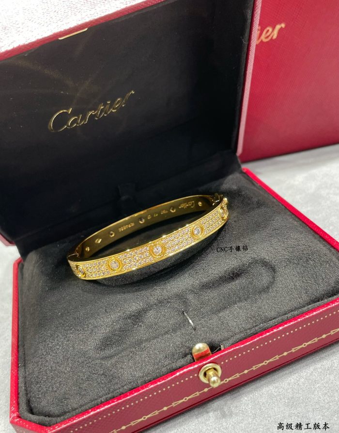 1:1 quality version CNC wide version with main drill full of stars bracelet