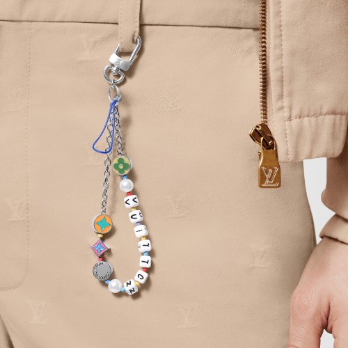 28166091 Colorful Beaded Keychain 2 colors