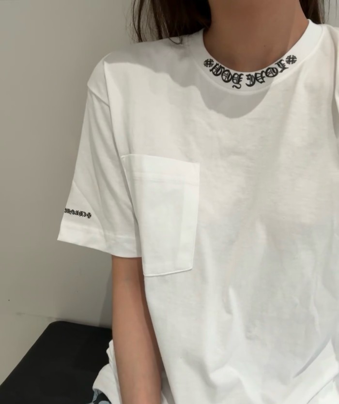 1:1 quality version 28180753 Neckline Embroidered Monogrammed Tee