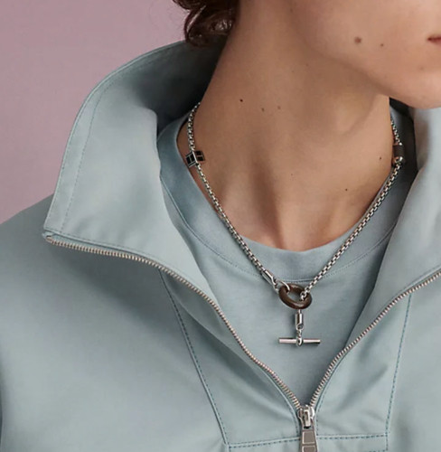 8181493 Buffalo Horn Metal Necklace