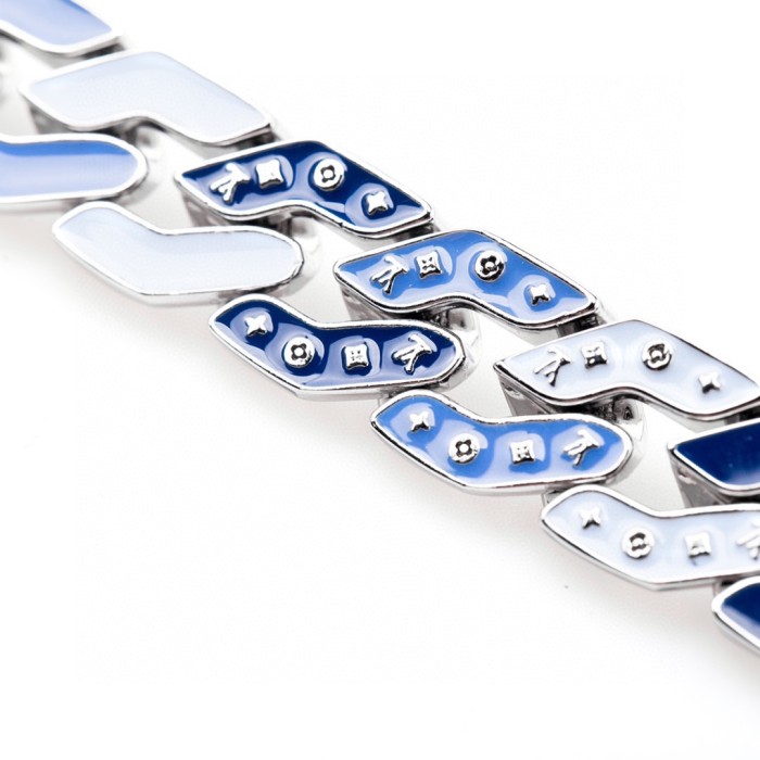 28183480 Aqua Blue Cuban Bracelet