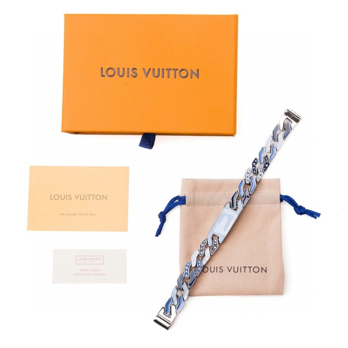 28183480 Aqua Blue Cuban Bracelet