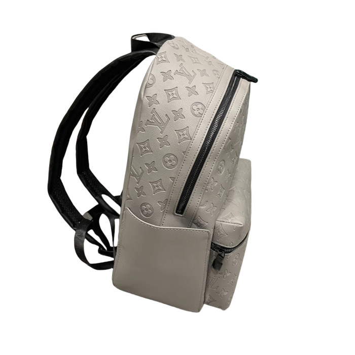 28185545 Embossed Cowhide Leather Backpack