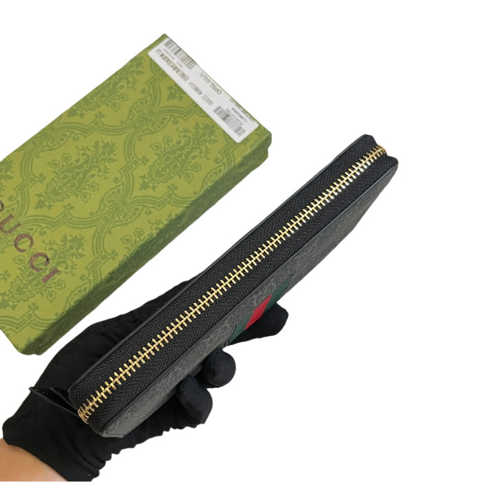 28181597 Brand Woven Ribbon Stripe Wallet