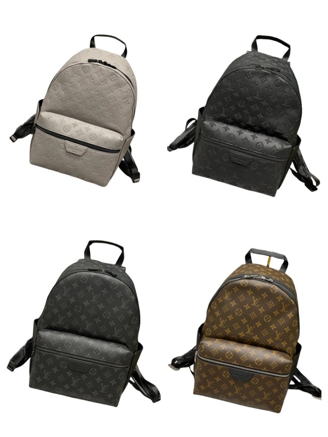 28185545 Embossed Cowhide Leather Backpack