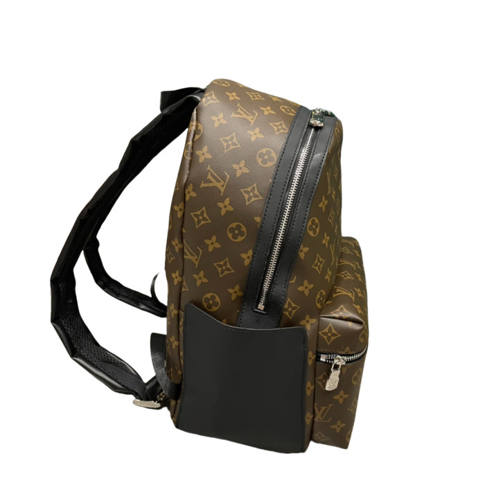 28185545 Embossed Cowhide Leather Backpack