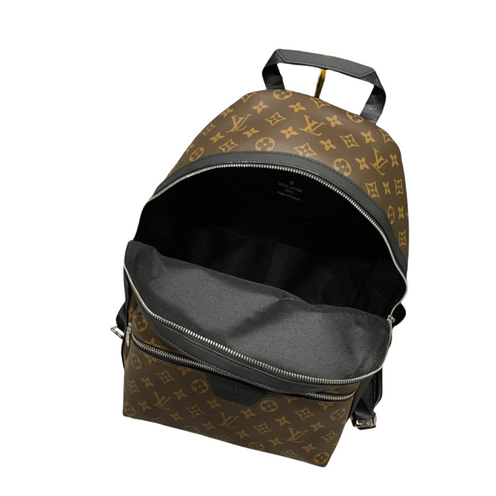 28185545 Embossed Cowhide Leather Backpack