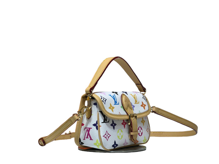 28183425 Embossed Leather Baguette Bag