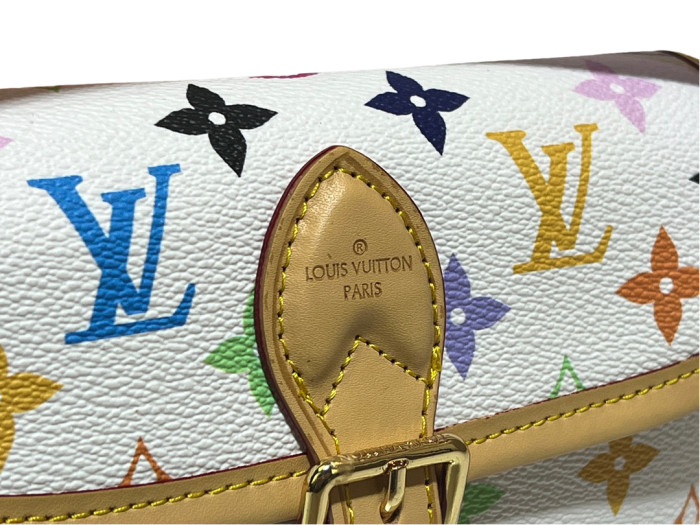 28183425 Embossed Leather Baguette Bag