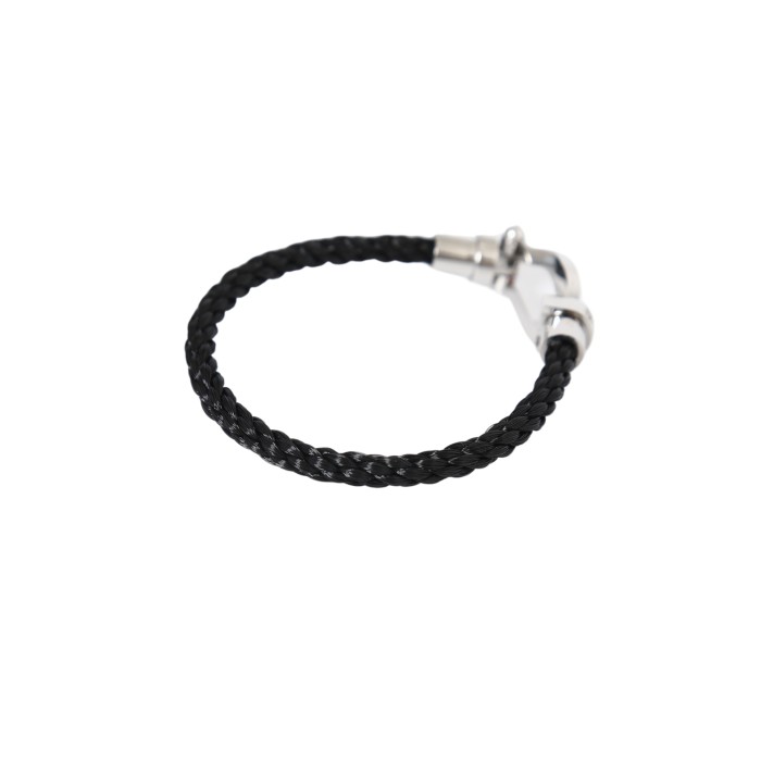 28197138 Full Diamonds Silver Buckle Braided Bracelet 2 colors【1 bracelet per box】