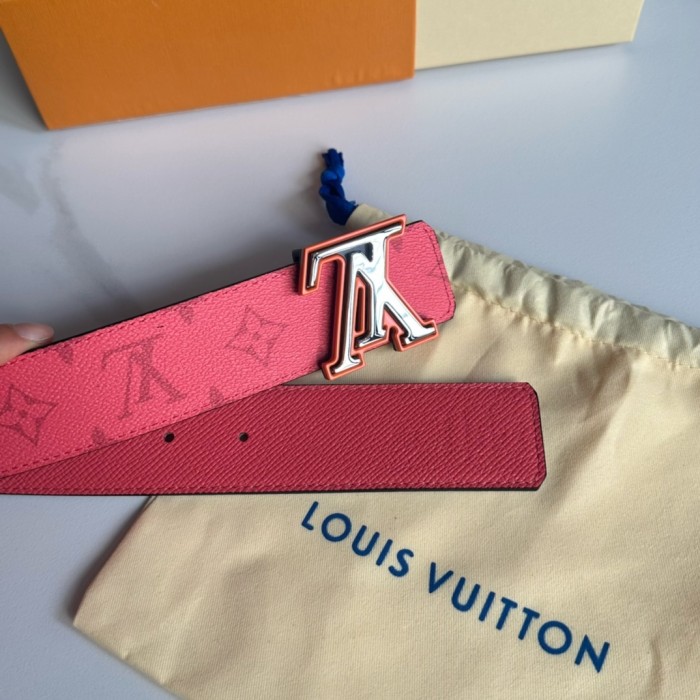  1:1 quality version 28197155 Two-Tone Monogrammed Buckle Belt 14 colors