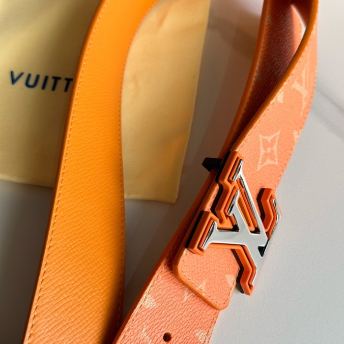  1:1 quality version 28197155 Two-Tone Monogrammed Buckle Belt 14 colors