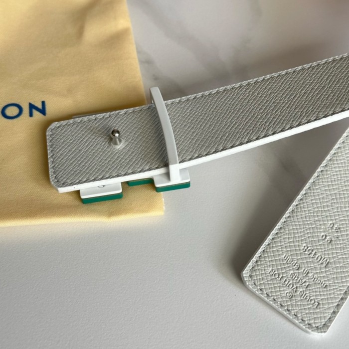  1:1 quality version 28197155 Two-Tone Monogrammed Buckle Belt 14 colors