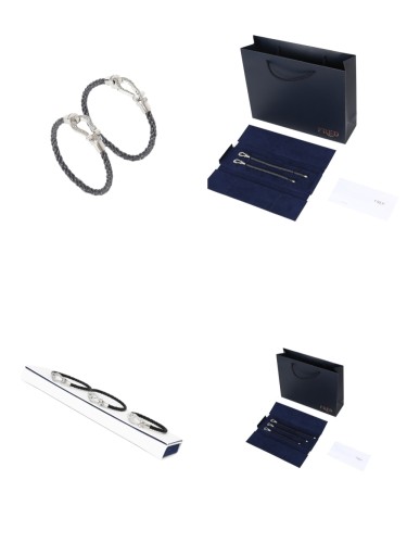 28197138 Full Diamonds Silver Buckle Braided Bracelet 2 colors【1 bracelet per box】