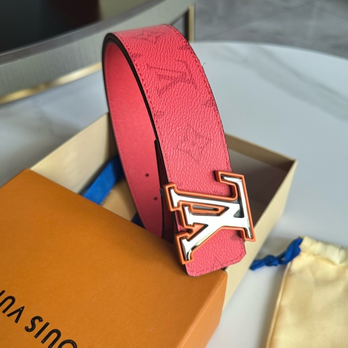  1:1 quality version 28197155 Two-Tone Monogrammed Buckle Belt 14 colors