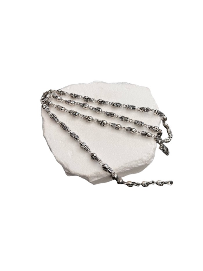 28203296 Heart Skull Pendant Necklace