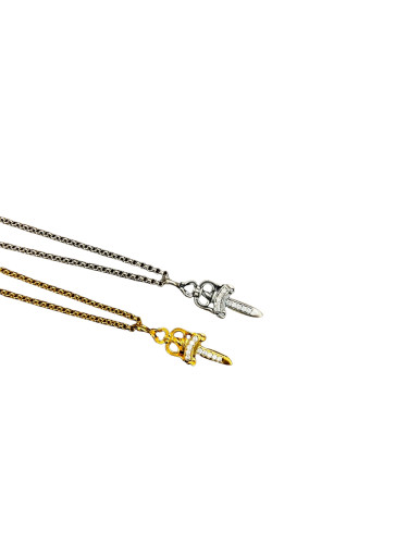 28203261 Diamond Sword Necklace 2 colors
